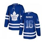 Adidas Toronto Maple Leafs #16 Mitchell Marner Authentic Blue Drift Fashion NHL Jersey