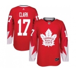 Adidas Toronto Maple Leafs #17 Wendel Clark Premier Red Alternate NHL Jersey