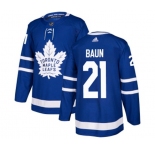 Adidas Toronto Maple Leafs #21 Bobby Baun Premier Royal Blue Home NHL Jersey