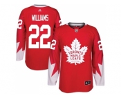 Adidas Toronto Maple Leafs #22 Tiger Williams Red Team Canada Authentic Stitched NHL Jersey