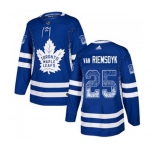 Adidas Toronto Maple Leafs #25 James Van Riemsdyk Authentic Blue Drift Fashion NHL Jersey