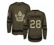 Adidas Toronto Maple Leafs #28 Kasperi Kapanen Green Salute to Service Stitched NHL Jersey