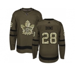 Adidas Toronto Maple Leafs #28 Tie Domi Green Salute to Service Stitched NHL Jersey