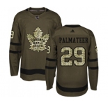 Adidas Toronto Maple Leafs #29 Mike Palmateer Authentic Green Salute to Service NHL Jersey