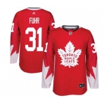 Adidas Toronto Maple Leafs #31 Grant Fuhr Premier Red Alternate NHL Jersey
