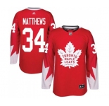 Adidas Toronto Maple Leafs #34 Auston Matthews Premier Red Alternate NHL Jersey