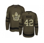 Adidas Toronto Maple Leafs #42 Tyler Bozak Green Salute to Service Stitched NHL Jersey