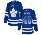 Adidas Toronto Maple Leafs #48 Calle Rosen Authentic Blue Drift Fashion NHL Jersey