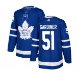 Adidas Toronto Maple Leafs #51 Jake Gardiner Premier Royal Blue Home NHL Jersey