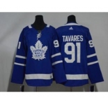 Maple Leafs #91 John Tavares White Jersey