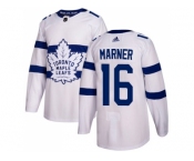 Men Adidas Toronto Maple Leafs #16 Mitchell Marner White Authentic 2018 Stadium Series Stitched NHL Jersey