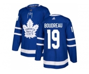 Men Adidas Toronto Maple Leafs #19 Bruce Boudreau Blue Home Authentic Stitched NHL Jersey