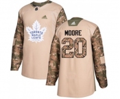 Men Adidas Toronto Maple Leafs #20 Dominic Moore Authentic Camo Veterans Day Practice NHL Jersey