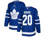 Men Adidas Toronto Maple Leafs #20 Dominic Moore Premier Royal Blue Home NHL Jersey