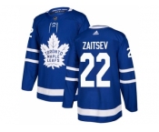 Men Adidas Toronto Maple Leafs #22 Nikita Zaitsev Blue Home Authentic Stitched NHL Jersey