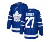 Men Adidas Toronto Maple Leafs #27 Darryl Sittler Blue Home Authentic Stitched NHL Jersey