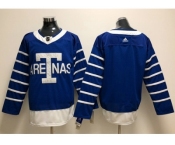 Men Adidas Toronto Maple Leafs Blank Blue Authentic 1918 Arenas Throwback Stitched NHL Jersey