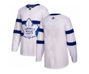 Men Adidas Toronto Maple Leafs Blank White Authentic 2018 Stadium Series Stitched NHL Jersey