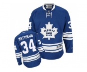 Men Toronto Maple Leafs #34 Auston Matthews Blue Alternate Stitched NHL Jersey
