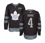 Men's Maple Leafs #4 Tyson Barrie Black 1917-2017 100th Anniversary Stitched Hockey Jersey