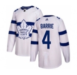 Men's Maple Leafs #4 Tyson Barrie White 2018 Stadium Series Stitched Hockey Jersey