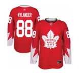 Men's Maple Leafs #88 William Nylander Red Team Canada Authentic Stitched Hockey Jersey