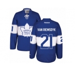 Men's Reebok Toronto Maple Leafs #21 James Van Riemsdyk Authentic Royal Blue 2017 Centennial Classic NHL Jersey