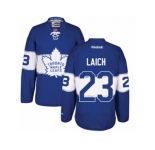 Men's Reebok Toronto Maple Leafs #23 Brooks Laich Authentic Royal Blue 2017 Centennial Classic NHL Jersey