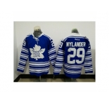 Men's Reebok Toronto Maple Leafs #29 William Nylander Authentic Royal Blue white NHL Jersey