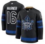 Men's Toronto Maple Leafs #16 Mitchell Marner Black 2024-25 Alternate Stitched Hockey Jersey