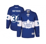 Men's Toronto Maple Leafs #34 Auston Matthews Blue 2017 Centennial Classic Stitched NHL Jersey