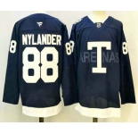 Men's Toronto Maple Leafs #88 William Nylander Navy Heritage Classic Stitched Authentic Jersey