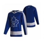 Men's Toronto Maple Leafs Blank Blue 2020-21 Reverse Retro Alternate Hockey Jersey