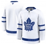 Men's Toronto Maple Leafs Blank White 2024-25 Away Stitched Hockey Jersey