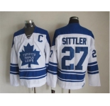 NHL Toronto Maple Leafs #27 Darryl Sittler white Throwback Stitched jerseys