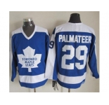 NHL Toronto Maple Leafs #29 Mike Palmateer Blue White CCM Throwback Stitched jerseys