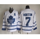 NHL Toronto Maple Leafs #7 Horton white Throwback Stitched jerseys
