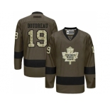Toronto Maple Leafs #19 Bruce Boudreau Green Salute to Service Stitched NHL Jersey