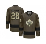 Toronto Maple Leafs #28 Kasperi Kapanen Green Salute to Service Stitched NHL Jersey