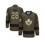 Toronto Maple Leafs #28 Tie Domi Green Salute to Service Stitched NHL Jersey