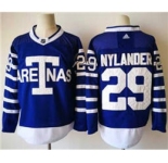 Toronto Maple Leafs #29 William Nylander Blue 1918 Arenas Throwback Stitched Hockey Jersey