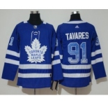 Toronto Maple Leafs #91 John Tavares Blue Drift Fashion Jersey