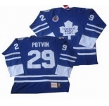 nhl Toronto Maple Leafs #29 Potvin Throwback Blue