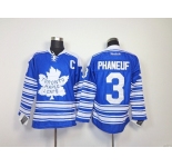 nhl jersey toronto maple leafs #3 phaneuf blue[2014 winter classic patch C]