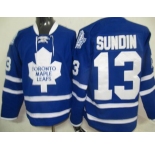 nhl jerseys toronto maple leafs #13 sundin blue (ccm)