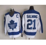 nhl jerseys toronto maple leafs #21 salming white[m&n][salming][patch C]