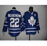 nhl jerseys toronto maple leafs #22 beauchemin blue