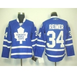 nhl jerseys toronto maple leafs #34 reimer blue