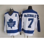 nhl jerseys toronto maple leafs #7 mcdonald white[patch A][m&n][mcdonald]