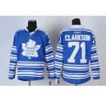 nhl jerseys toronto maple leafs #71 clarkson blue[2014 winter classic]